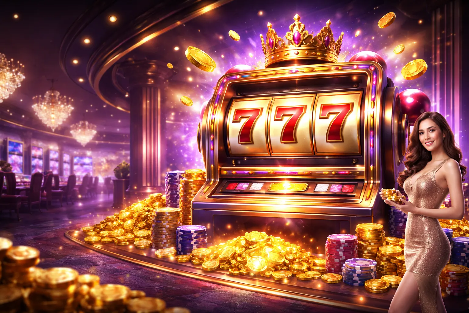 Hình ảnh game Nổ Hũ hm88 trang chủ chính thức với jackpot lớn và hiệu ứng ánh sáng rực rỡ